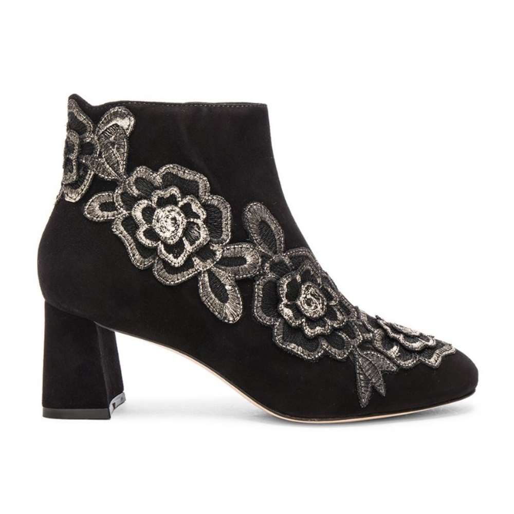 SOPHIA WEBSTER Suede Winona Mid Ankle Booties